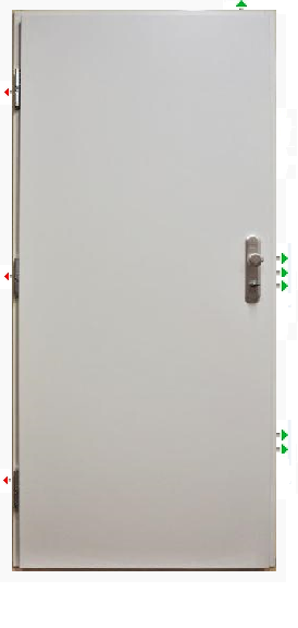 Bezpečnostní protipožární dveře GERDA CP-30