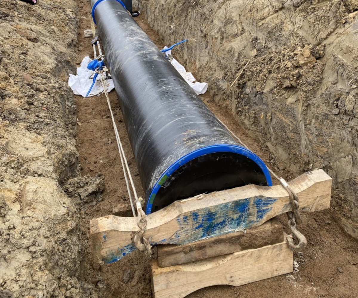 Přeložka vodovodu - Jinočany