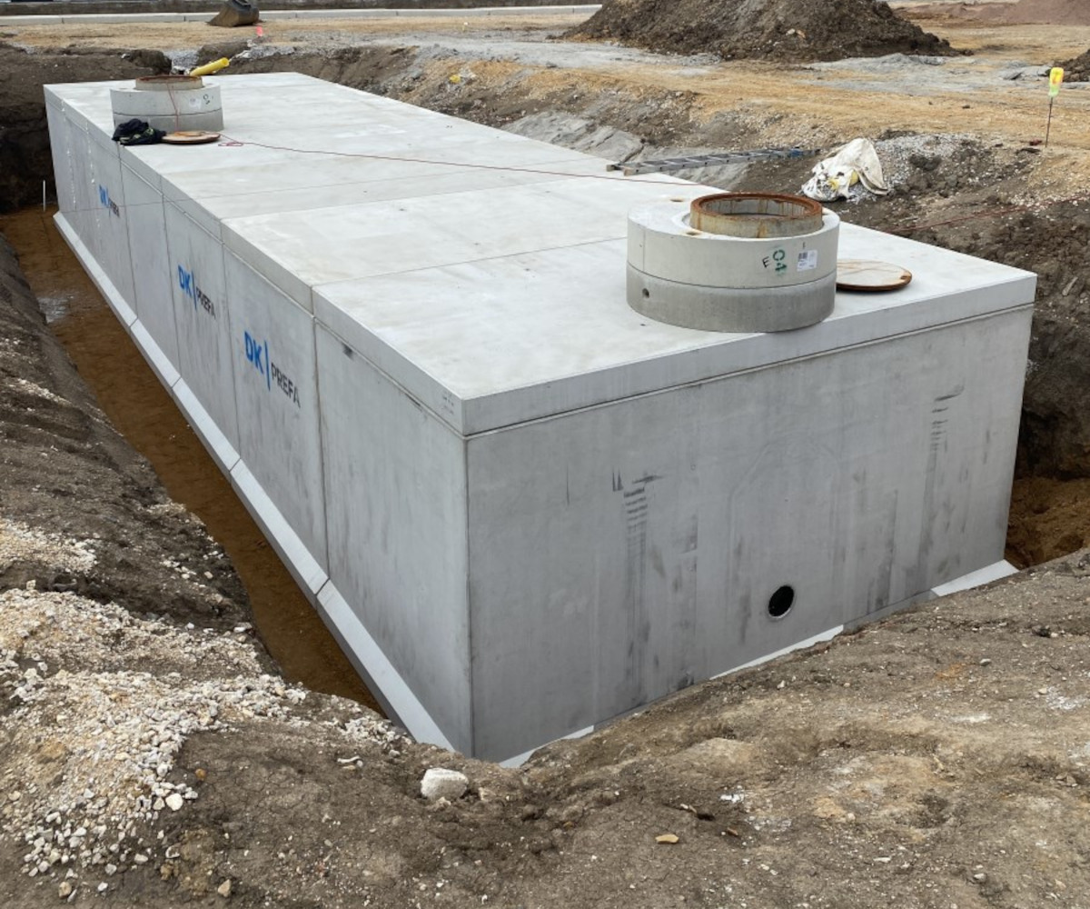 Retenční nádrž - Modernizace sportoviště 2. ZŠ Beroun