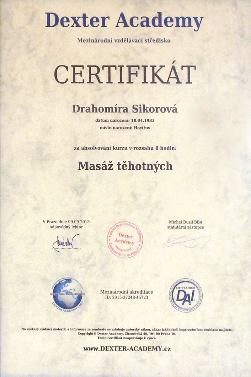 certifikát