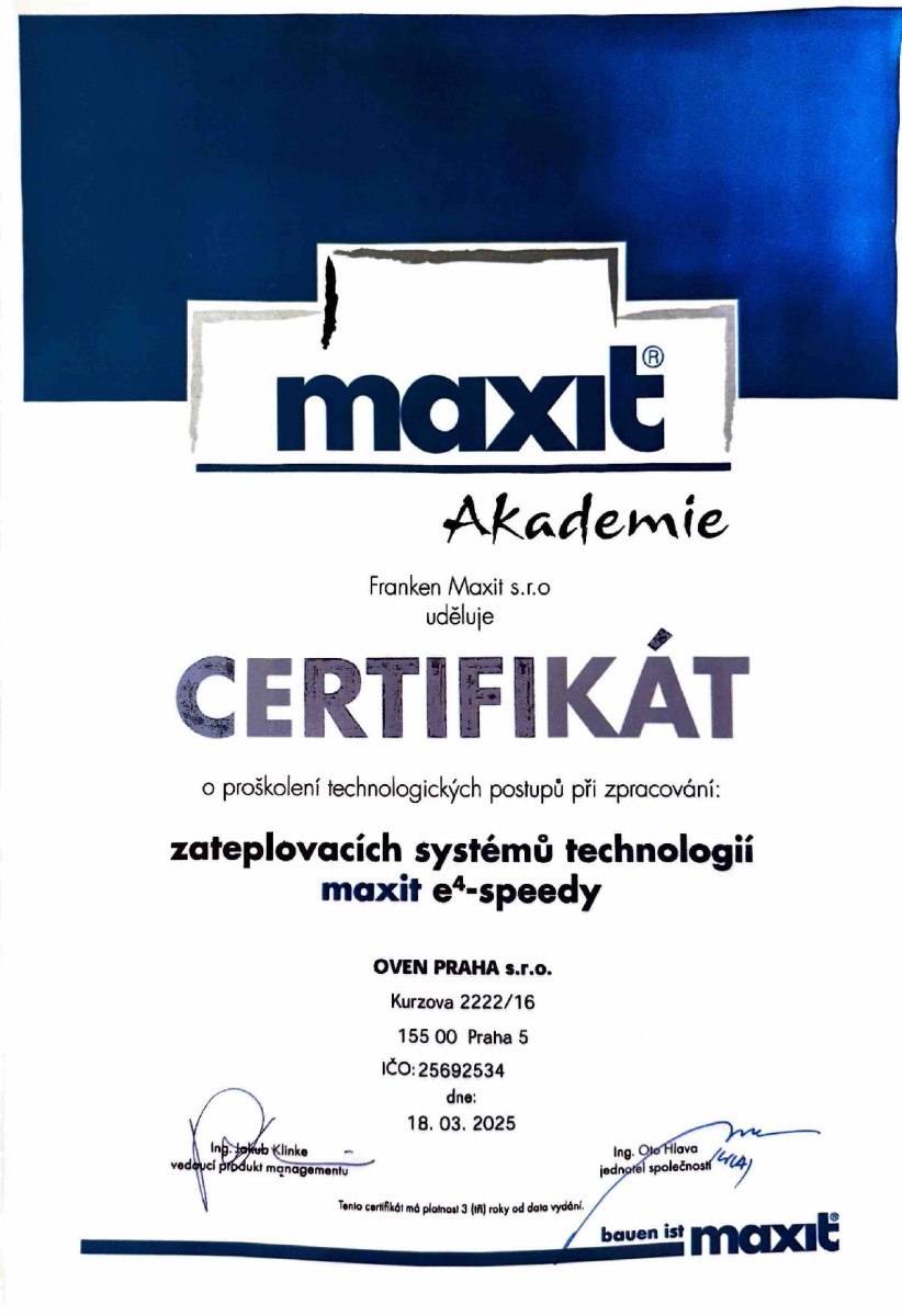 certifikát