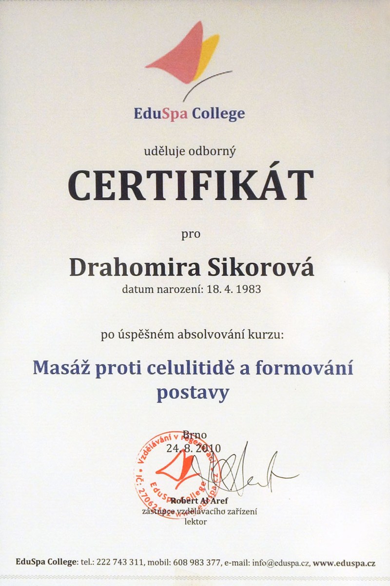 certifikát