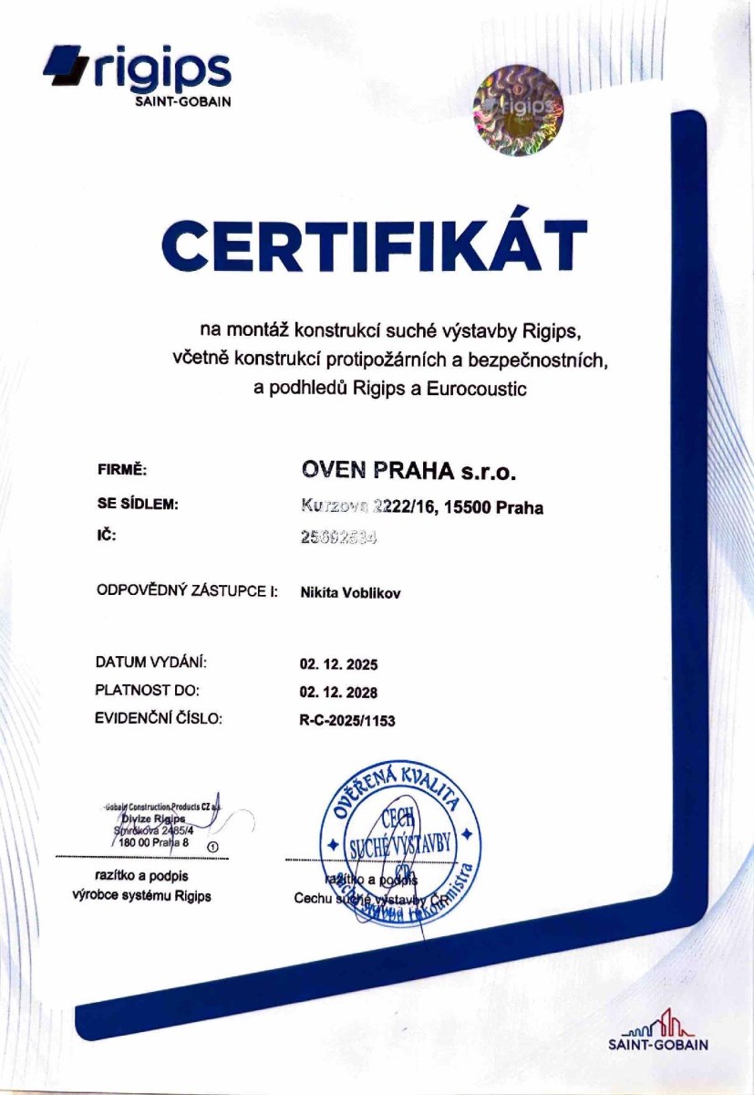certifikát