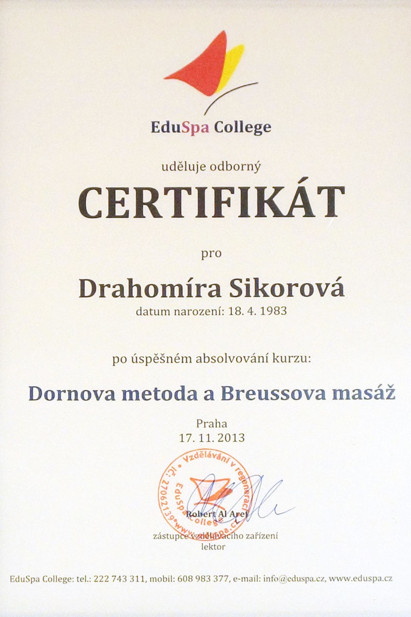 certifikát