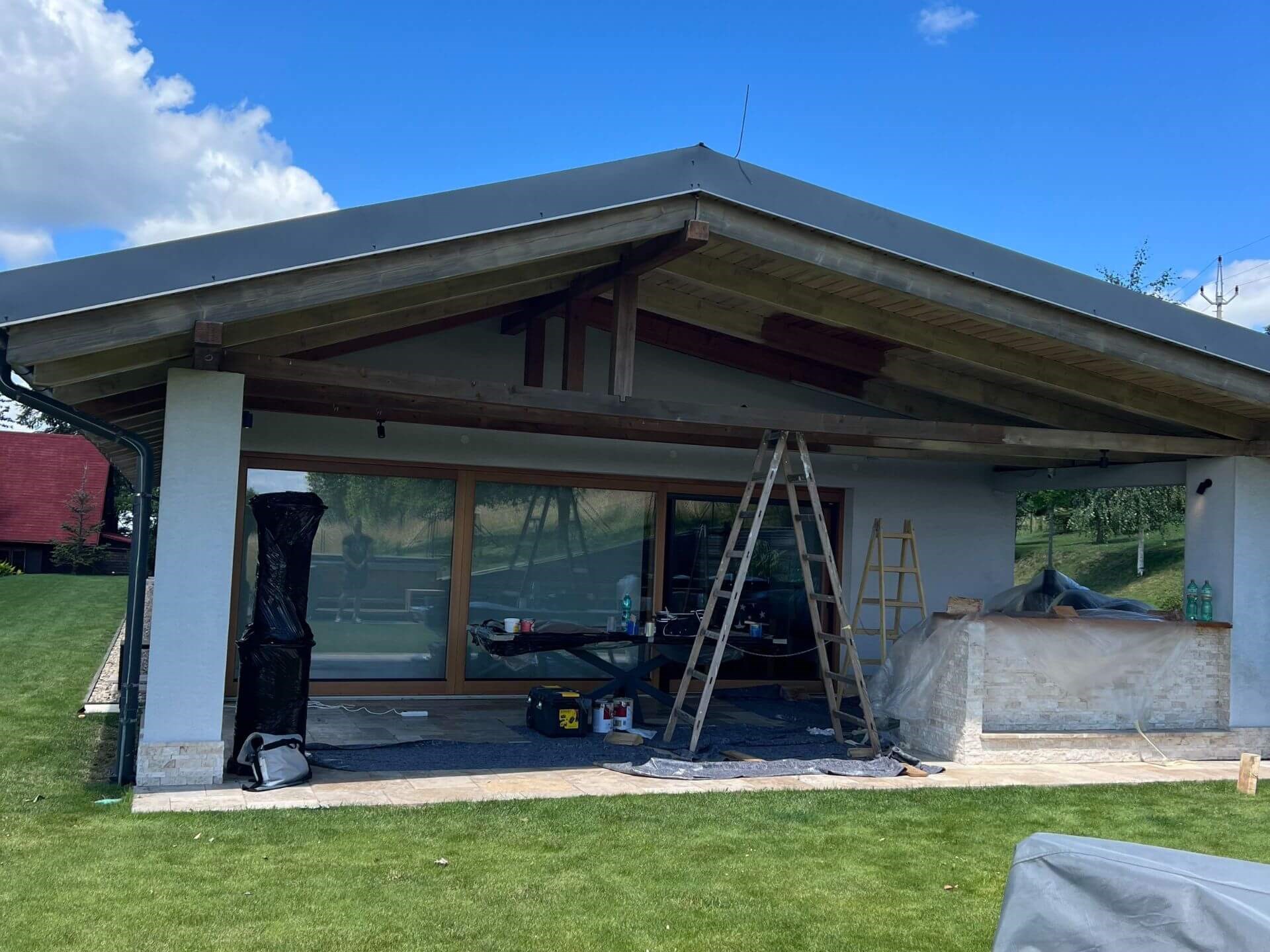 nátěr dřevěné fasády brno