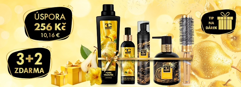 SADA SAMETOVÁ HRUŠKA 3+2 ZDARMA