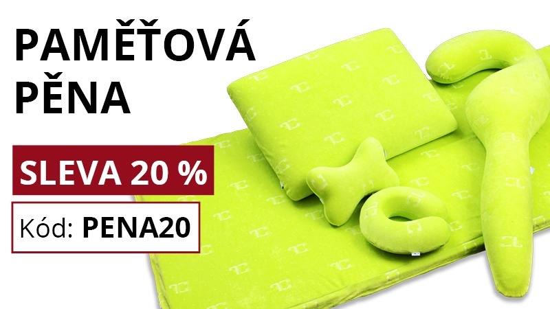 SLEVA 20 % na paměťovou pěnu ANATOMIXX®