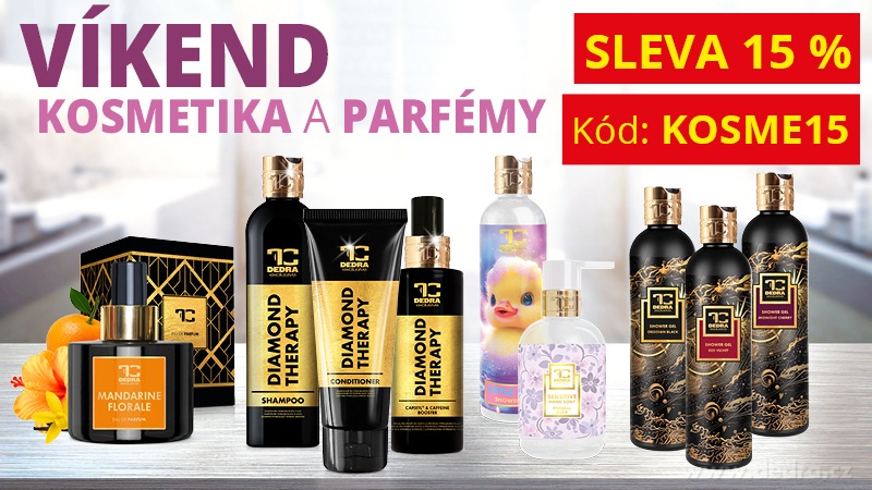 SLEVA 15 % NA KOSMETIKU A PARFÉMY