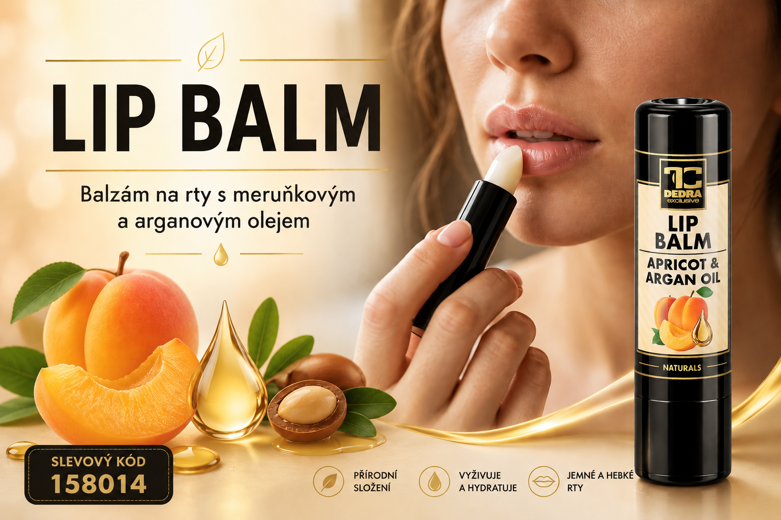balzám na rty dedra