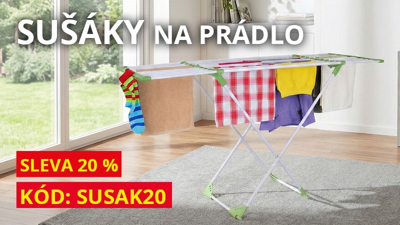 SLEVA 20 % NA SUŠÁKY NA PRÁDLO