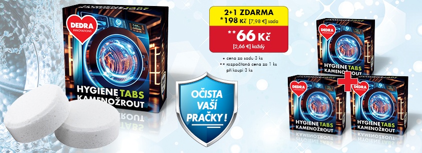 ČISTIČ PRAČKY 2+1 ZDARMA