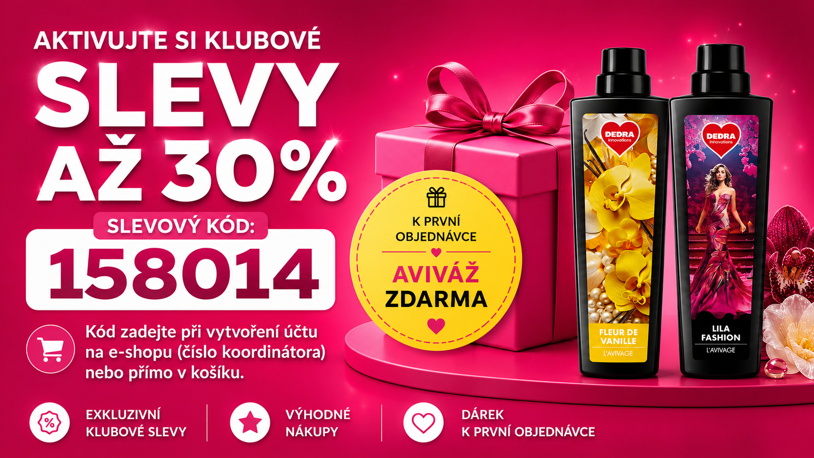dedra slevový kód