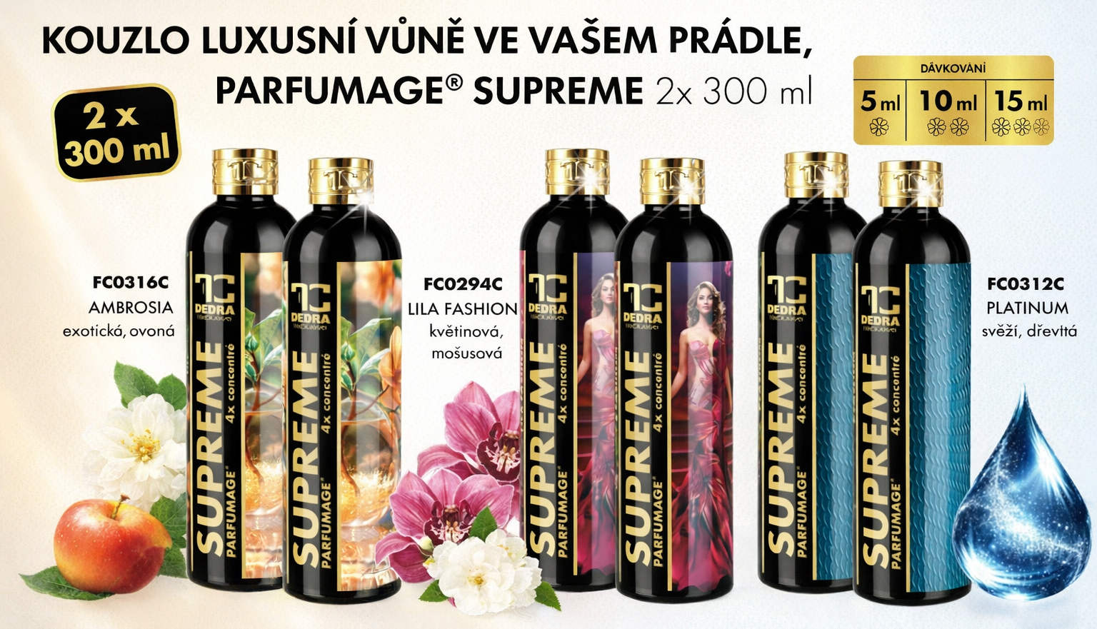 SADY PARFÉMŮ NA PRANÍ