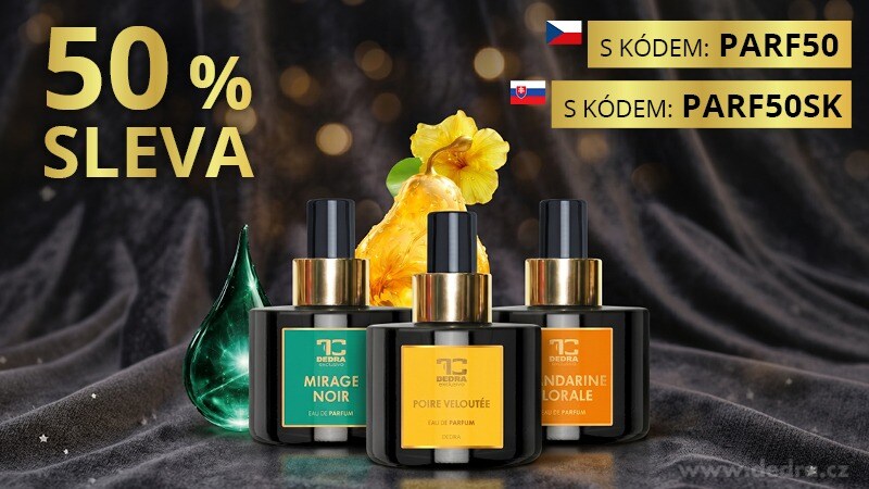 50% SLEVA na vybrané EDP 100 ml
