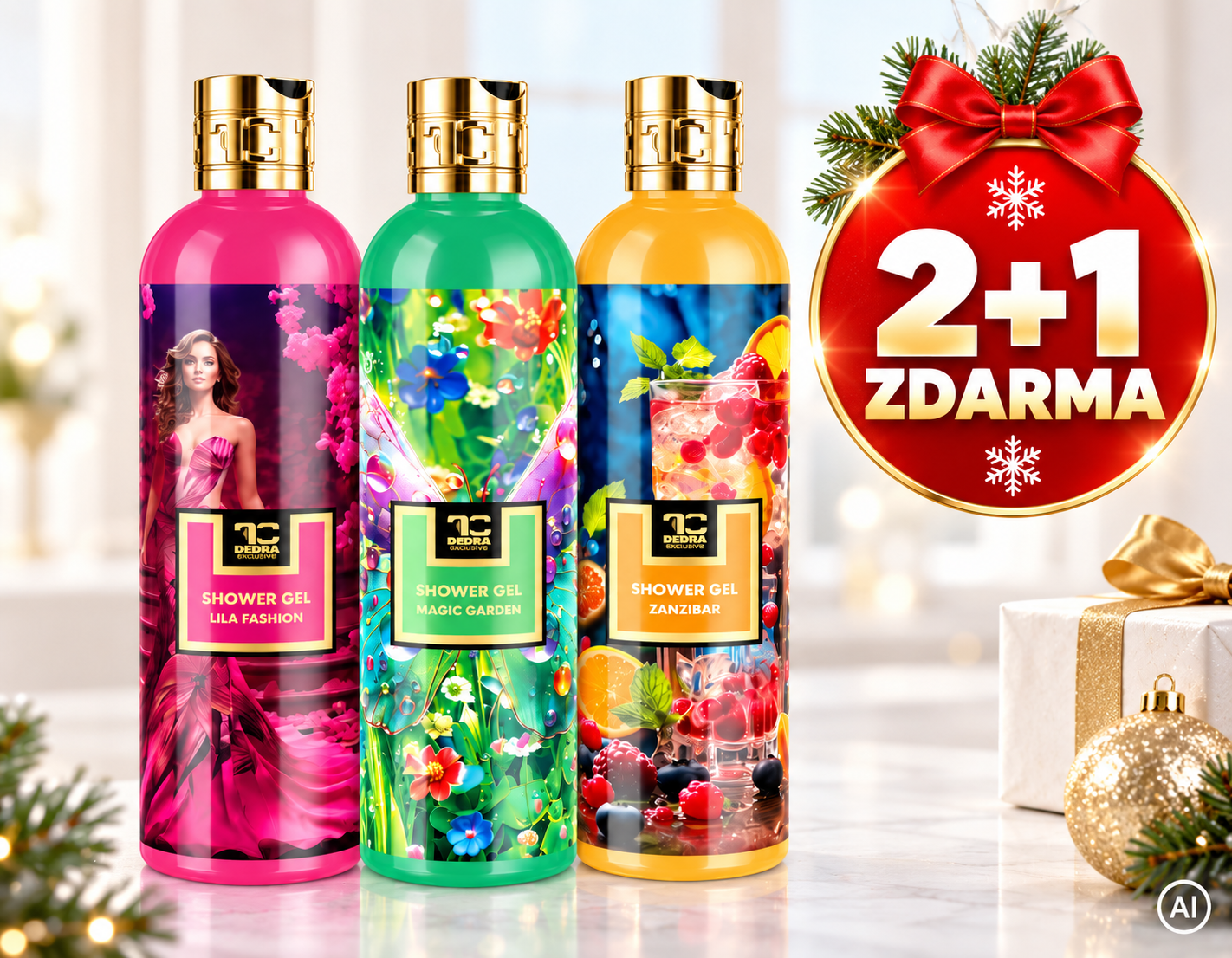 SADA SPRCHOVÝCH GELŮ 2+1 ZDARMA
