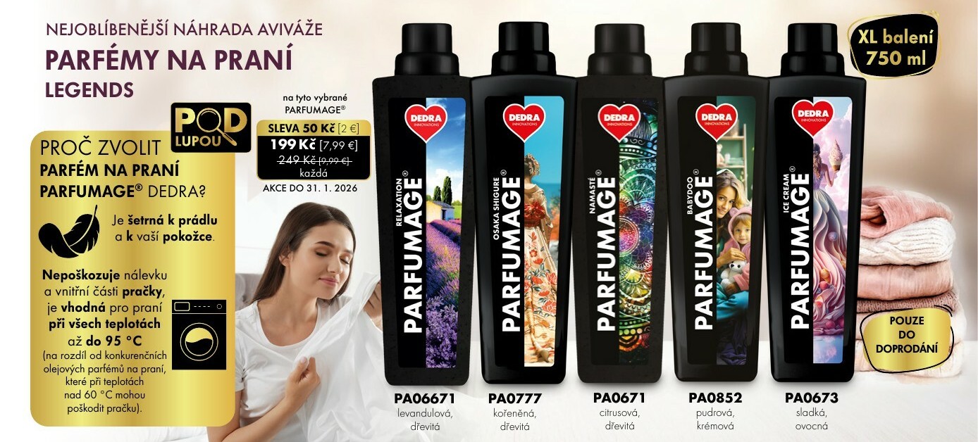 AKCE NA PARFÉMY NA PRANÍ