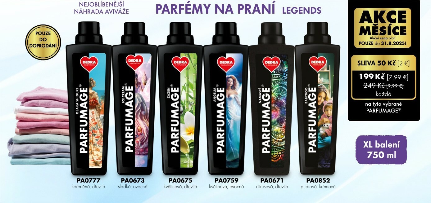 AKCE NA PARFÉMY NA PRANÍ
