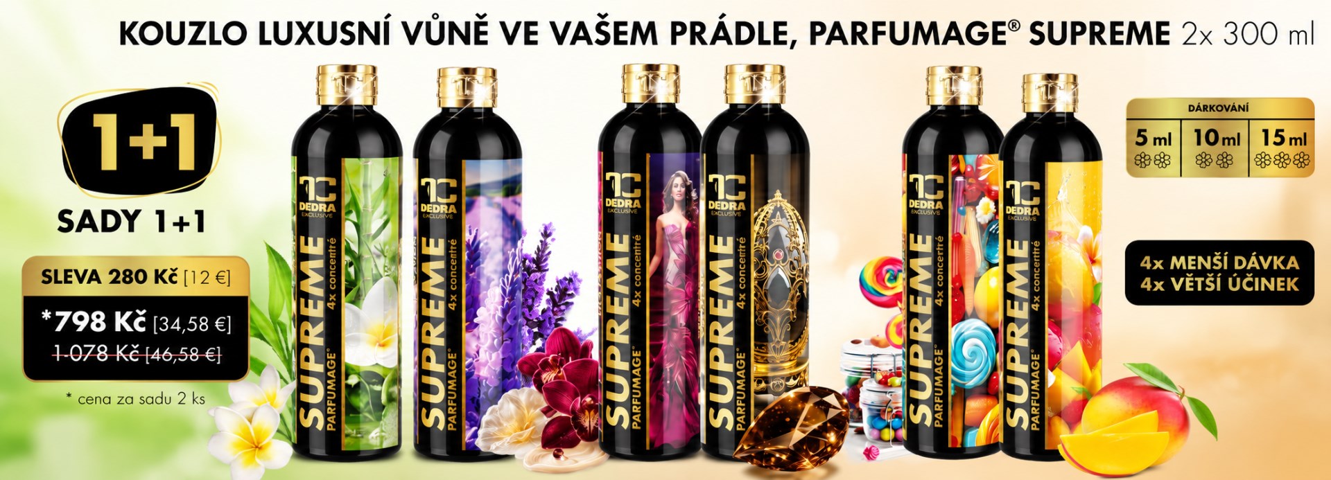 SADY PARFÉMŮ NA PRANÍ