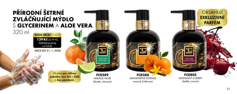 AKCE NA PŘÍRODNÍ MÝDLA