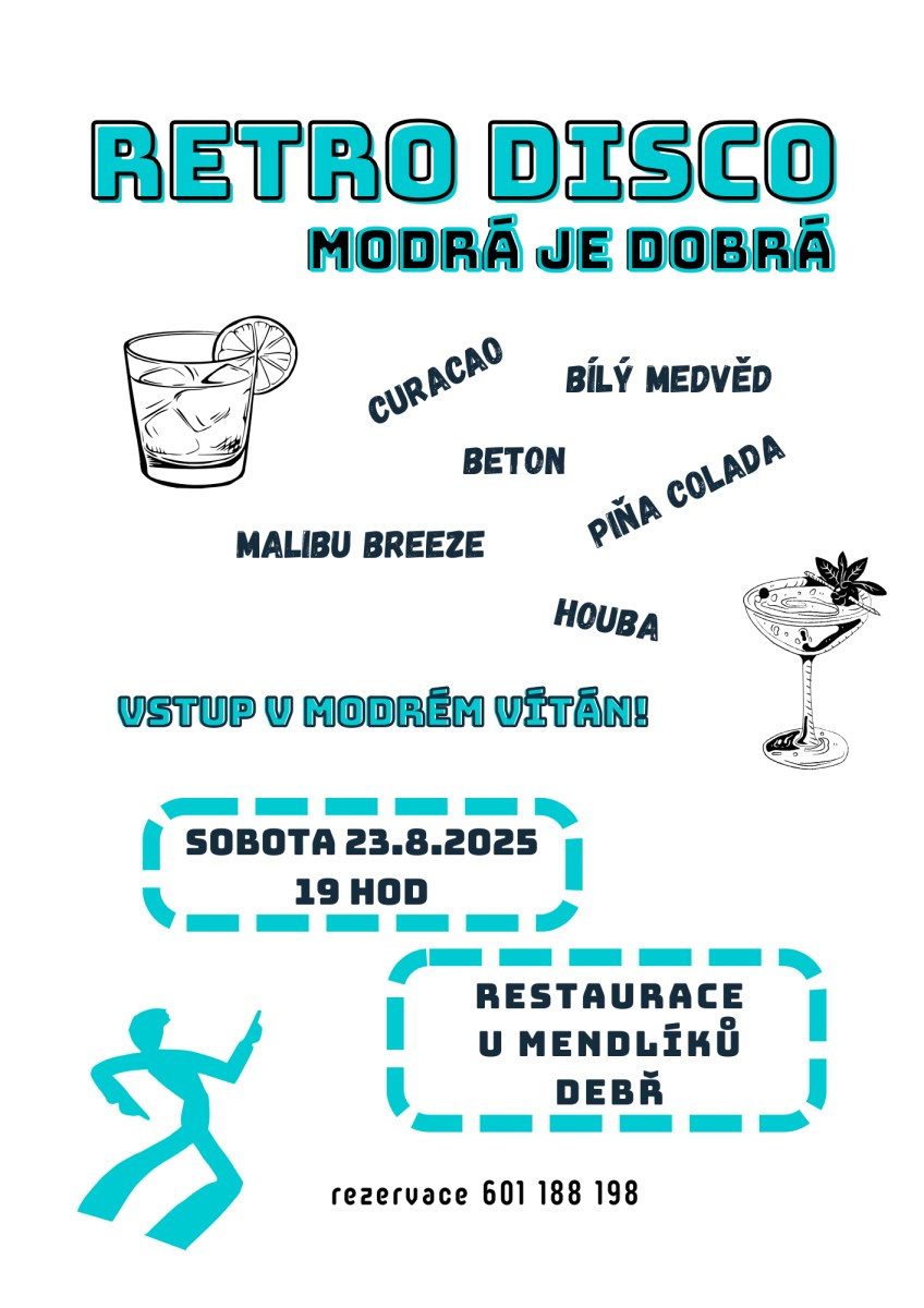 Retro disco Modrá je dobrá