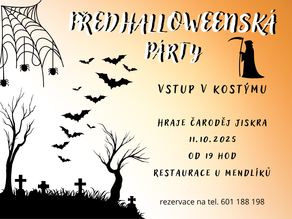 PŘEDHALLOWEENSKÁ PÁRTY
