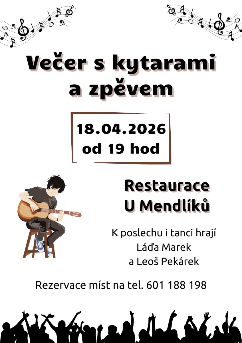 Večer s kytarami a zpěvem, 18.4.2026