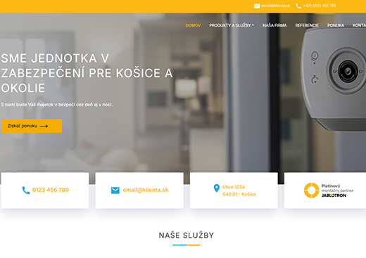 šablona Jablotron SK