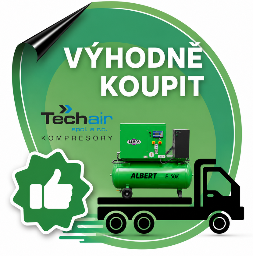 Výhodně koupit šroubové kompresory Atmos