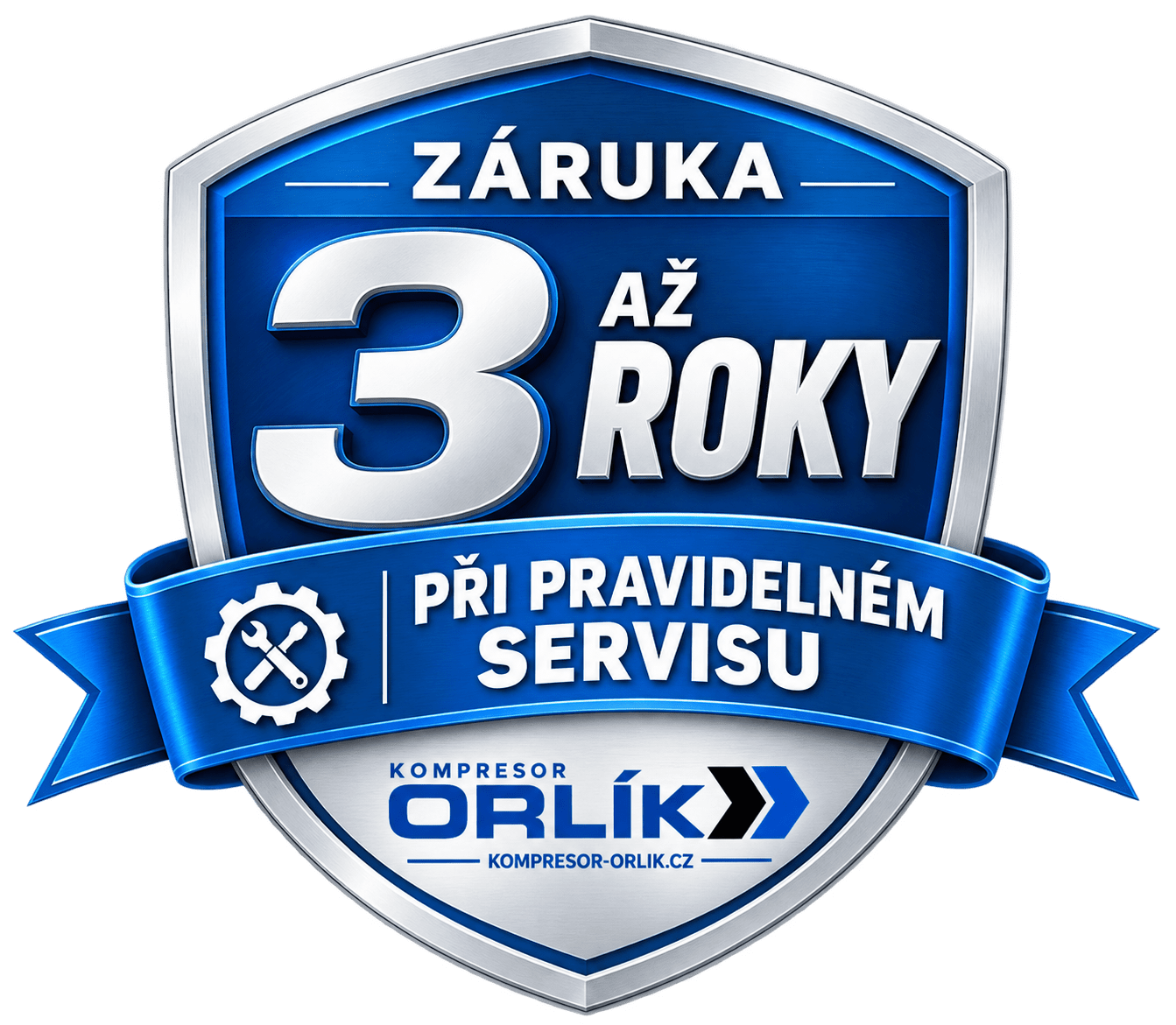 Záruka na pístové kompresory Orlík